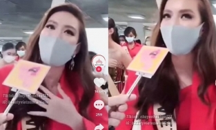 Vừa đến Bangkok, Thùy Tiên được fan Thái chào đón như Tân Miss Grand