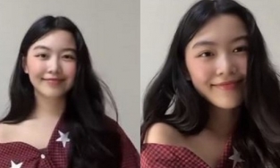 Lọ Lem nhà Quyền Linh lần đầu 'zoom' cận gương mặt đẹp như thần tiên tỷ tỷ trước ống kính livestream