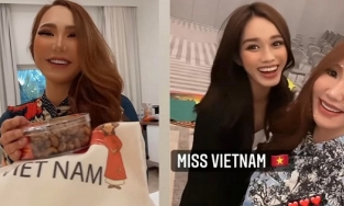 Miss World hủy lịch quay vì mưa, Miss Mông Cổ ngồi nhậu khô bò 'Made in Vietnam' với Đỗ Thị Hà