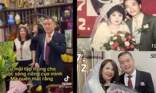 Bố mẹ trung niên vỡ òa hạnh phúc khi con cái bí mật tổ chức kỷ niệm 30 năm ngày cưới