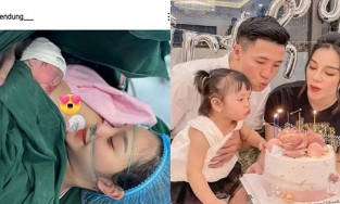 Bà xã Bùi Tiến Dũng hạ sinh con thứ 2 mà không có chồng bên cạnh