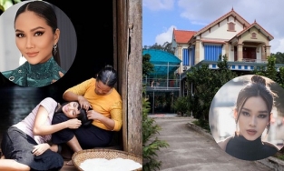 Cơ ngơi ở quê của những Hoa hậu con nhà nông: H'Hen Niê nhà sàn cũ kỹ, nhà Đỗ Thị Hà to nhất vùng
