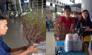 Từ ngày 17/1, hành khách có thể mua vé máy bay vận chuyển trọn gói hoa mai, hoa đào về ăn Tết