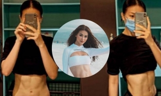 Hoa hậu Phương Khánh khoe... cơ bụng, nhìn là thấy tập luyện chăm chỉ bài bản đến thế nào