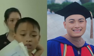 Con trai dốt văn của Quang Thắng trong 'Gặp nhau cuối tuần' 15 năm trước nay đã là Thạc sĩ công nghệ