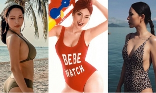 Ba cô vợ sao Việt sở hữu thân hình gợi cảm: Vợ Hoàng Bách 3 con vẫn nuột, vợ Khắc Việt cực quyến rũ