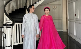 Tăng Thanh Hà khoe ảnh tình tứ bên chồng ngày đầu năm, ánh mắt Louis Nguyễn nói lên tất cả