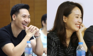 Mạnh Trường - Hồng Diễm cùng hội ngộ tại VFC sau tin đồn nên duyên trong phim mới