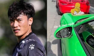 Thủ môn Bùi Tiến Dũng va chạm giao thông khi lái chiếc siêu xe 30 tỷ đồng