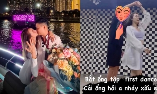 Minh Hằng tập nhảy chăm chỉ cùng chồng, hé lộ anh xã stress vì mình quá 'khắt khe'