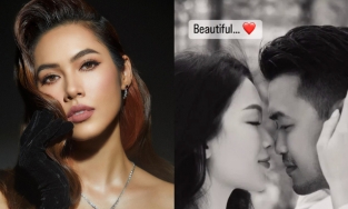 Giữa đêm, Hoàng My đăng ảnh tình cũ Phillip Nguyễn say đắm bên Linh Rin