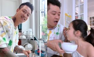 Cuộc sống khó tin của Tuấn Hưng ở tuổi U50: Chăm con, làm việc nhà