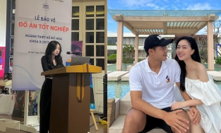 Vợ Hà Đức Chinh tốt nghiệp đại học, bức ảnh bảo vệ đồ án 'bão mạng' vì xinh