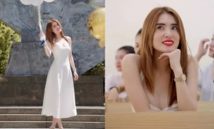 Ngoại hình nóng bỏng của em gái Công Vinh trong ngày hội trường