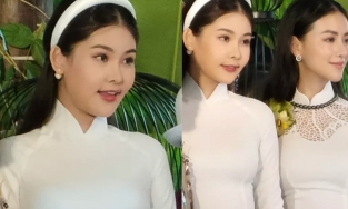 Lê Âu Ngân Anh xuất hiện sau xác nhận kết hôn, nhan sắc kiều diễm đúng chuẩn cô dâu