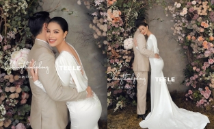 Ảnh cưới như cổ tích của Phạm Hương với ông xã triệu phú Việt kiều