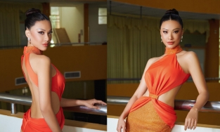 Kim Duyên ngồi ghế giám khảo 'Hoa Khôi Sông Vàm 2022”, khẳng định đủ năng lực