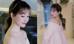 Hari Won gặp khó vì không thể cười, chụp ảnh 10 tấm biểu cảm như 1