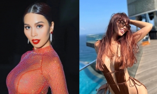 Hà Anh lên đồ theo phong cách mặc cũng như không mặc dù vừa khiến Unicorp bị phạt gần trăm triệu