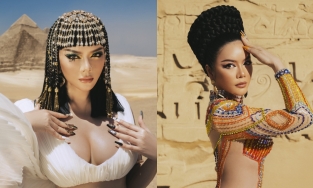 Lý Nhã Kỳ hóa Nữ hoàng Ai Cập, nhìn qua lại tưởng Katy Perry