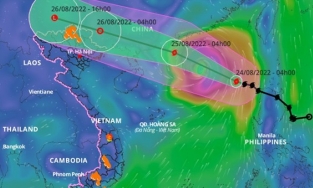 Ảnh hưởng của bão số 3, từ chiều 25/8 đến hết 26/8, Hà Nội và Bắc Bộ có mưa to đến rất to