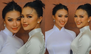 Kim Duyên - Ngọc Châu lọt danh sách mặc áo dài 'lai căng' theo bình chọn của cư dân mạng