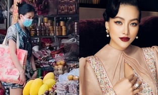HH Phương Khánh mặc đồ bộ đi chợ như “mẹ bỉm” giữa tin sinh con cho đại gia