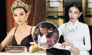 Hoa hậu Thùy Tiên hớt hải tìm bố cho em nhỏ bị lạc, ôm bên cạnh không rời