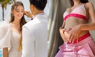 Vợ Tây Bùi Tiến Dũng khoe bụng bầu 7 tháng: Body không đổi, bụng không một vết rạn