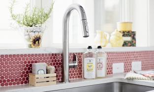 Penny round: Những viên gạch tròn tạo nên sức hút lớn trong trang trí nhà