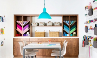 Góc làm đồ handmade, giải pháp đẹp và gọn cho người thích sáng tạo