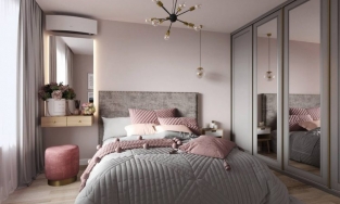 Căn hộ 43m² với tông màu hồng - xám vừa điệu vừa sang của cô nàng 9x