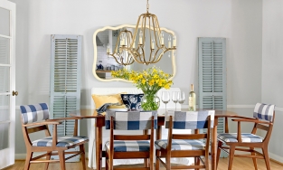 10 ý tưởng trang trí nhà “đẹp vượt thời gian” với họa tiết kẻ caro