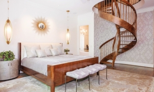 Cầu thang xoắn ốc, điểm nhấn độc đáo cho phòng ngủ