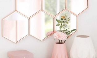 Hồng và vàng đồng, cặp đôi sang chảnh hết nấc khi trang trí nội thất