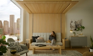 Phòng khách biến thành phòng ngủ: Nhà càng nhỏ càng cần nội thất thông minh