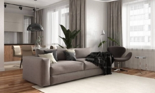 Thăm căn hộ thiết kế phóng khoáng với gam màu trung tính của chàng độc thân