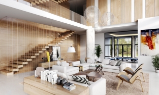 11 phòng khách chứng minh thiết kế trần nhà cao là nhà rất dễ đẹp