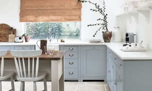 Xanh xám, xu hướng màu sắc mới cho tủ bếp của người yêu gam màu trung tính