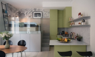 “Hô biến” không gian văn phòng diện tích 44m² thành căn hộ tiện nghi với các giải pháp sáng tạo