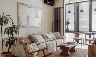 Căn hộ 63m² tại Moscow với phong cách thiết kế đẹp như ốc đảo bình yên trong lòng phố thị