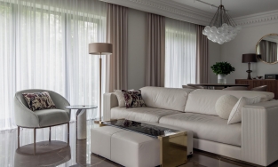 Căn hộ 145m² gây 'choáng' khi được chủ nhân đầu tư đá cẩm thạch đắt tiền ốp lát toàn bộ các phòng