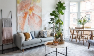 Căn hộ 2 phòng ngủ xinh, xanh, tràn ánh sáng cặp vợ chồng nào cũng muốn có