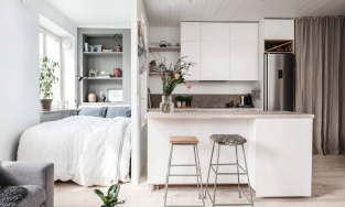 Căn hộ chỉ vỏn vẹn 37m² như thu hút nhờ thiết kế nội thất trang nhã, say đắm lòng người