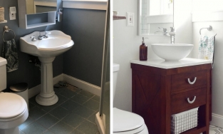 Bất ngờ trước sự thay đổi 'ngoại hình' của 3 phòng tắm trước và sau cải tạo