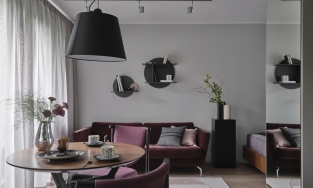 Cải tạo căn hộ diện tích 34m² ấm cúng và có gu với phong cách retro