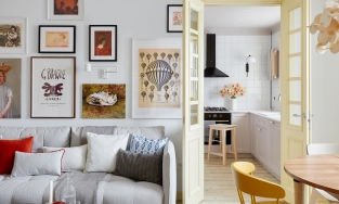 Ngắm căn hộ 56m² 2 phòng ngủ với thiết kế trẻ trung, góc phòng nào cũng ngập tràn màu nắng