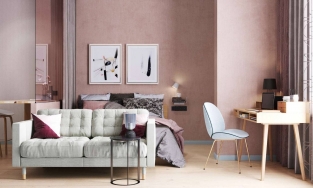 Căn hộ 49m² thiết kế thanh lịch, thoáng sáng dù chỉ sở hữu duy nhất một ô cửa sổ đón nắng