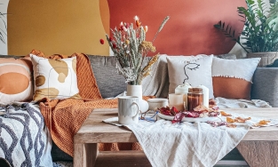 Thêm những ý tưởng trang trí nội thất cho phòng khách mùa Thu muôn phần ấm áp