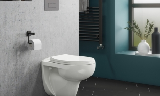 Thiết kế bồn cầu treo tường, giải pháp lý tưởng cho phòng tắm có diện tích 'khiêm tốn'
